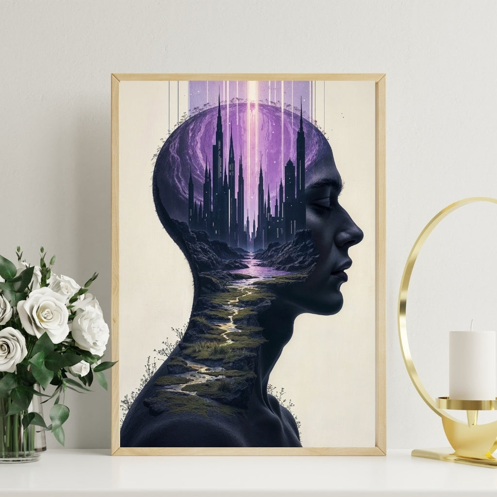 Dreamscape of a Modern Mind - 16x24 - Framed Posters