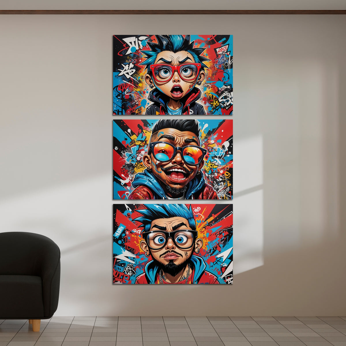 Graffiti Faces Unleashed - - Posters