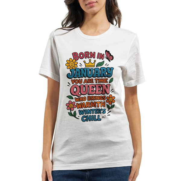 Birthday Month Queen Tee for Her – Celebrate Her Month - - Crewneck T-shirts