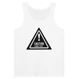 Caution - Bold and Unfiltered - White - Tank Tops