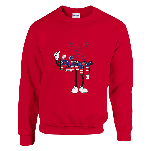 Celebrate Freedom with a Bang - Red - Crewneck Sweatshirts