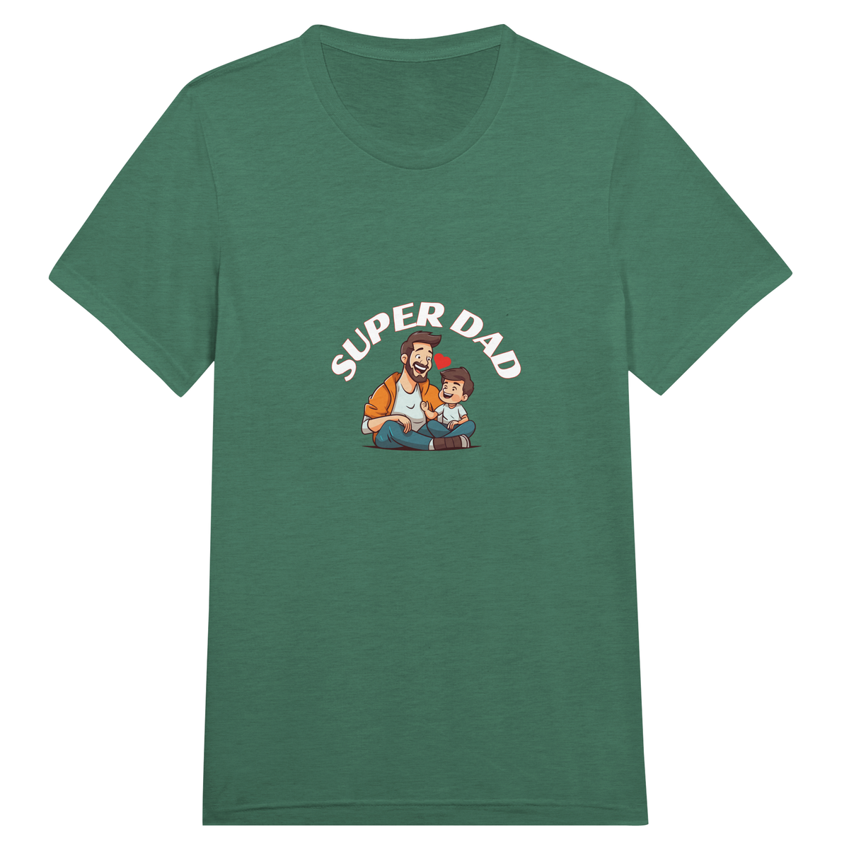 Super DAD - A Tribute in Threads - Grass Green Triblend - Print Material