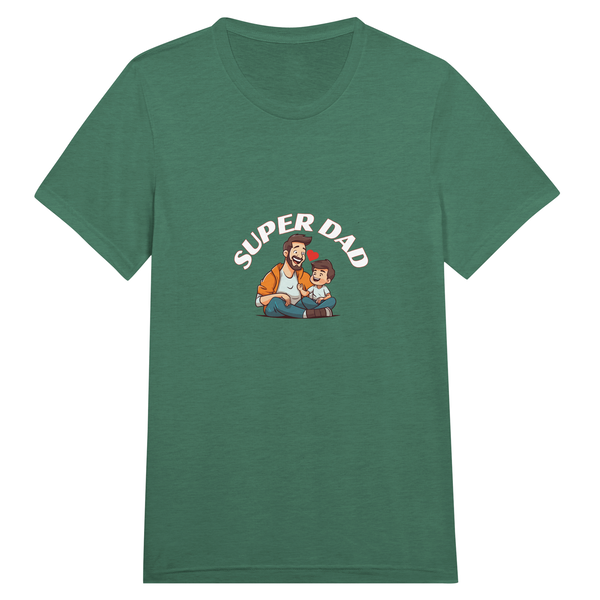 Super DAD - A Tribute in Threads - Grass Green Triblend - Print Material