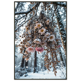 Winter Bloom Framed Poster for Nature Lovers - - Metal Framed Posters