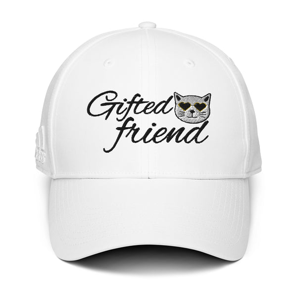 Best Friend’s Gift - Adidas Hat with Playful Cat Design - White - Hats