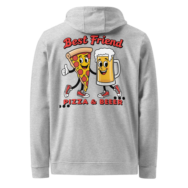 Cheers to Friendship - Pizza & Beer Combo - Grey Heather - Hoodies