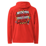 Feel Just Right Together - Stylish Boyfriend Fleece Hoodie - - Hoodies