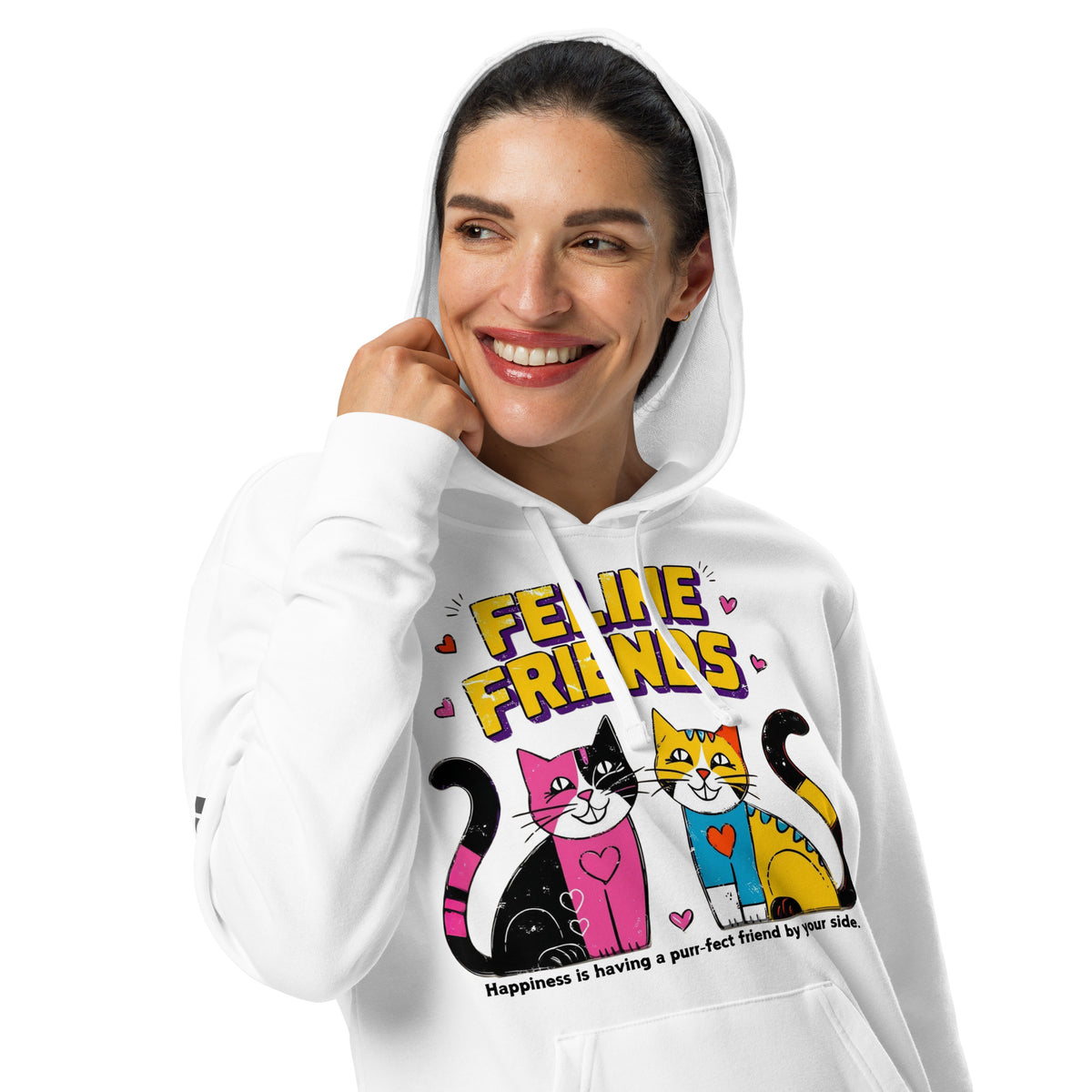 Feline Fun - Playful Cats Hoodie by adidas - - Hoodies