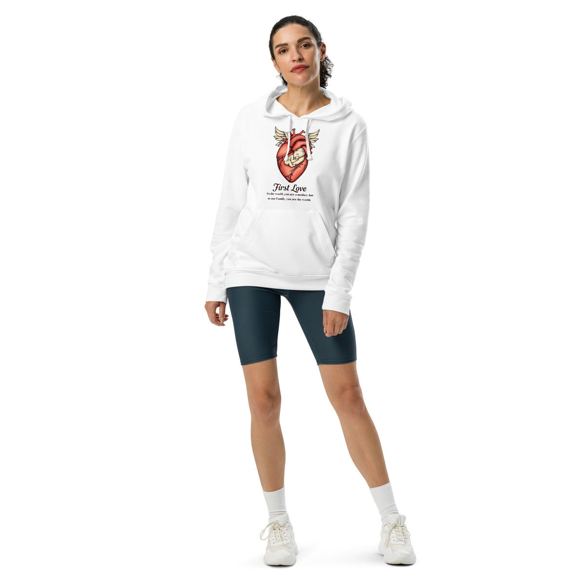 Mother’s Heart - Celebrating First Love in Style - White - Hoodies