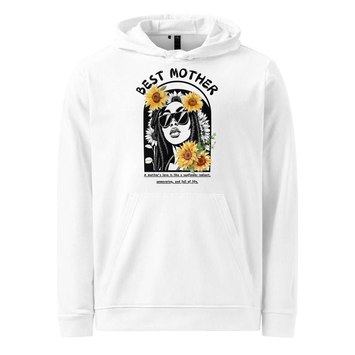 Crowned in Sunflowers - The Urban Icon Hoodie - White - Hoodies