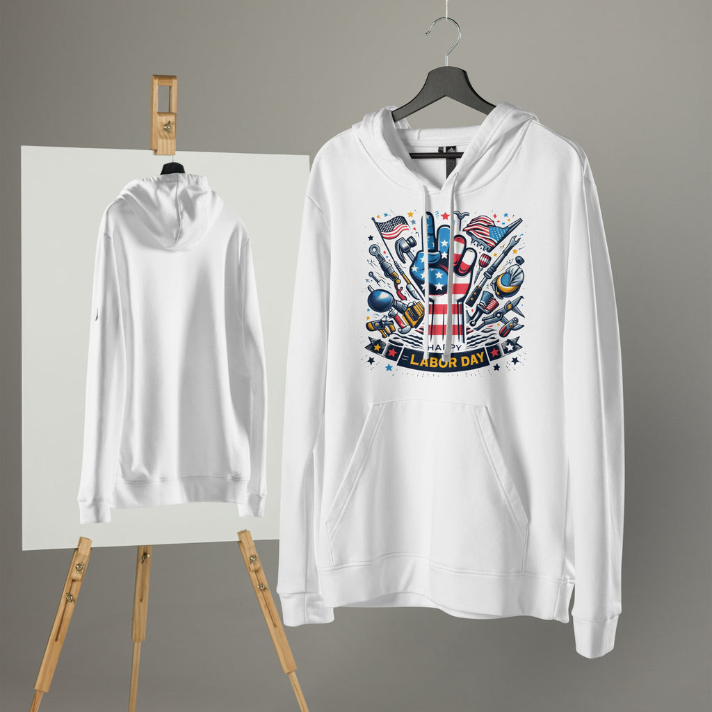 Patriotic Tribute - Celebrate Labor in Style - White - Hoodies