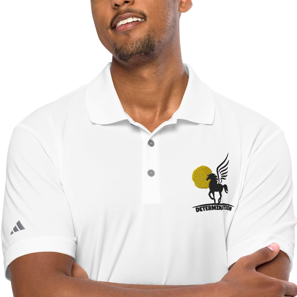 Soar with Determination - Flying Horse Polo Shirt - - Polo Shirts