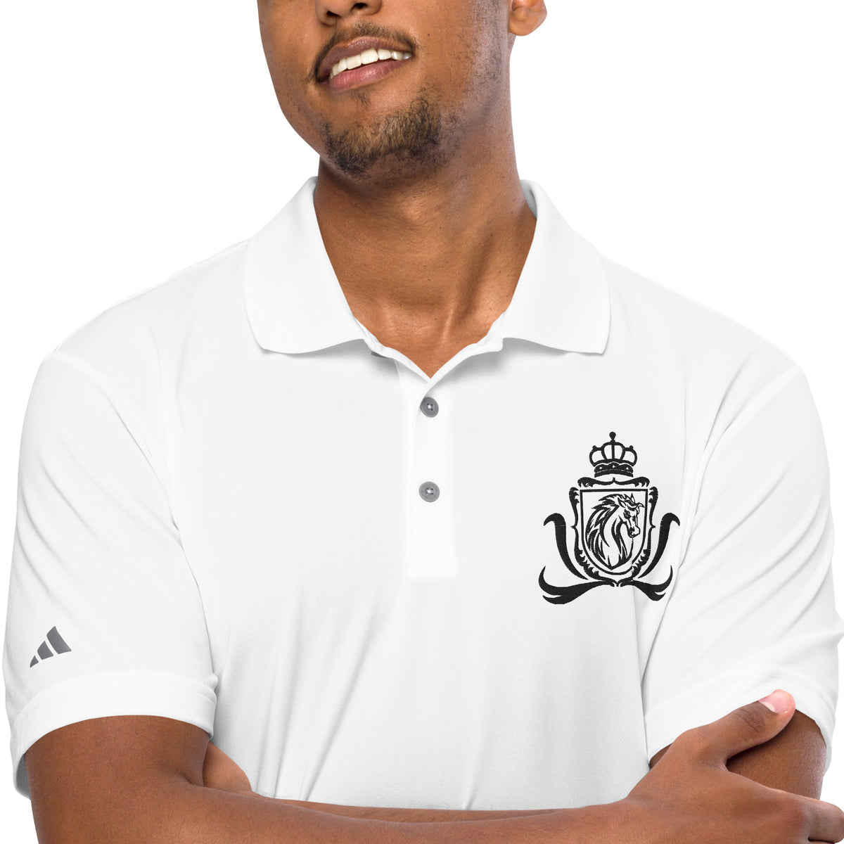 Unleash Your Spirit - Horse Logo Performance Polo - - Polo Shirts