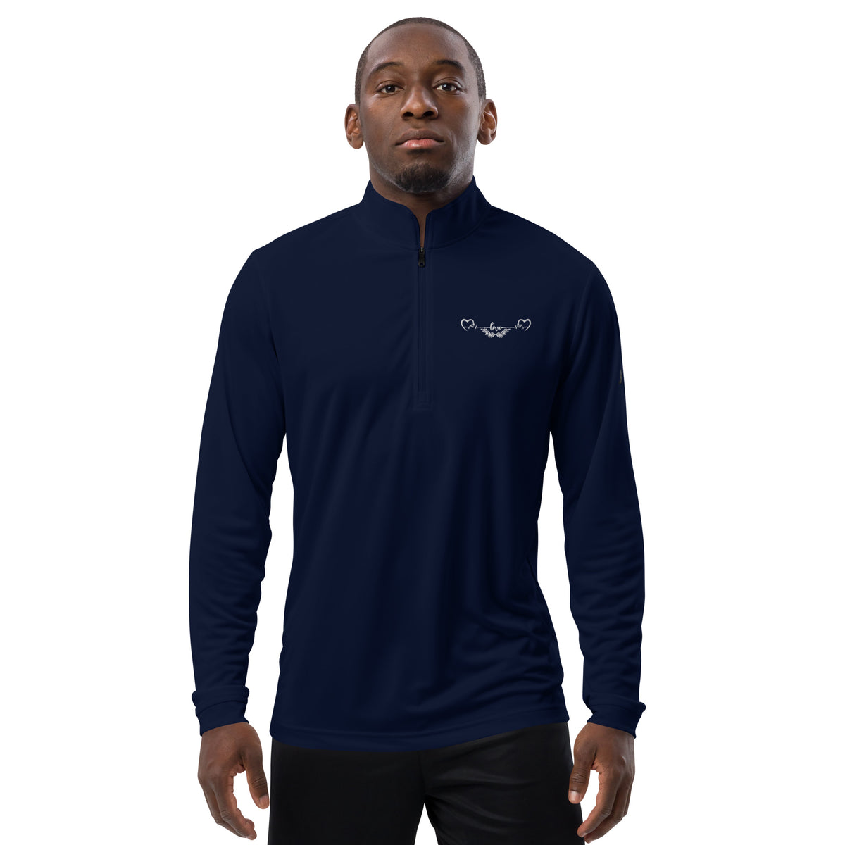 Pulse of Affection - Romantic Quarter Zip Pullover - Collegiate Navy - Sweatshirts