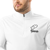 Forever Together - Heartfelt Quarter Zip Pullover - White -