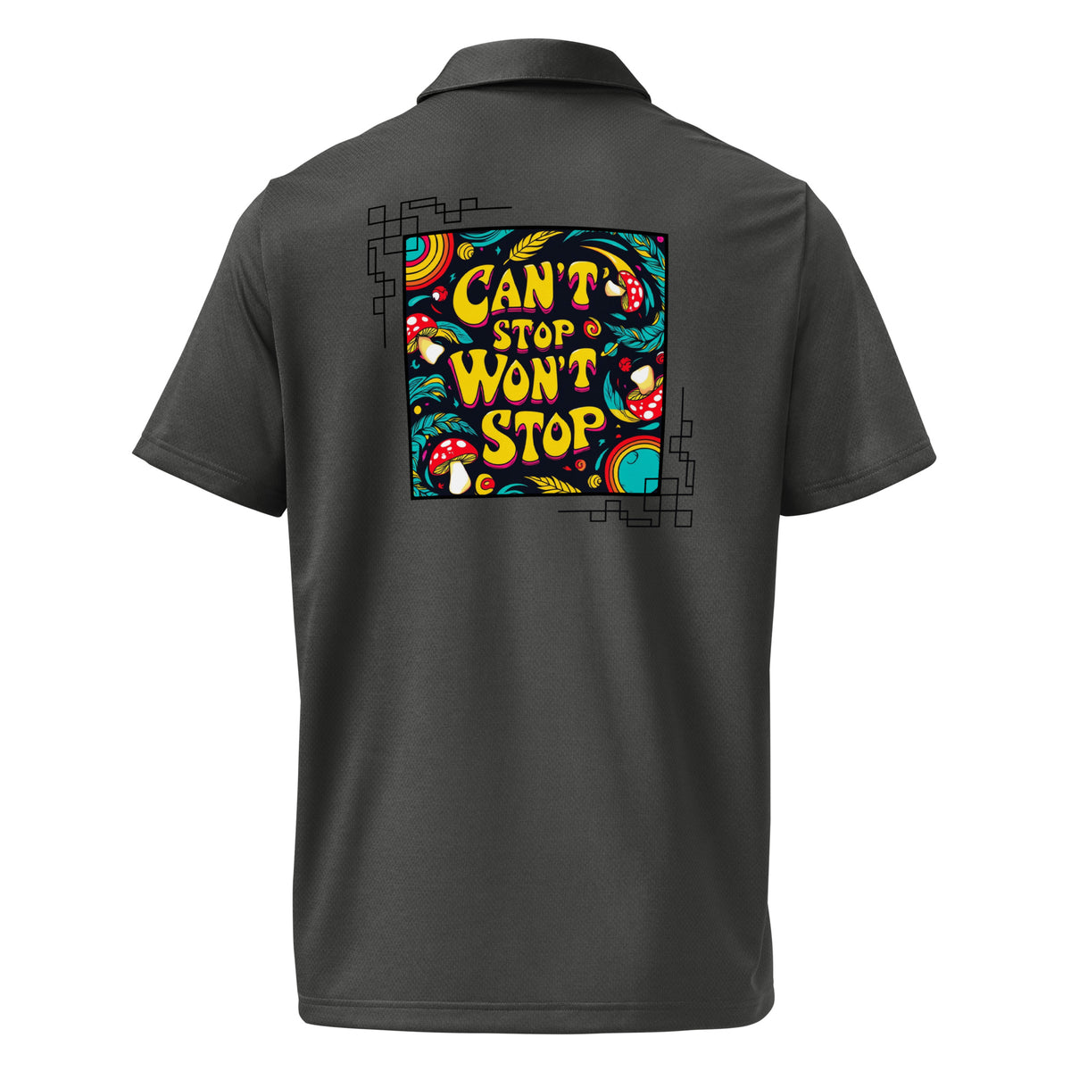 Unstoppable Spirit - Can't Stop Won't Stop Polo - - Polo Shirts