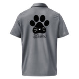 Meow-tastic Moments - Adorable Cat Print Polo - - Polo Shirts