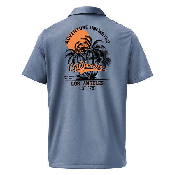 California Adventure - Tropical Vibes Polo - Collegiate Royal Melange - Polo Shirts