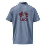 Luck on Your Sleeve - Dice Themed Polo - - Polo Shirts