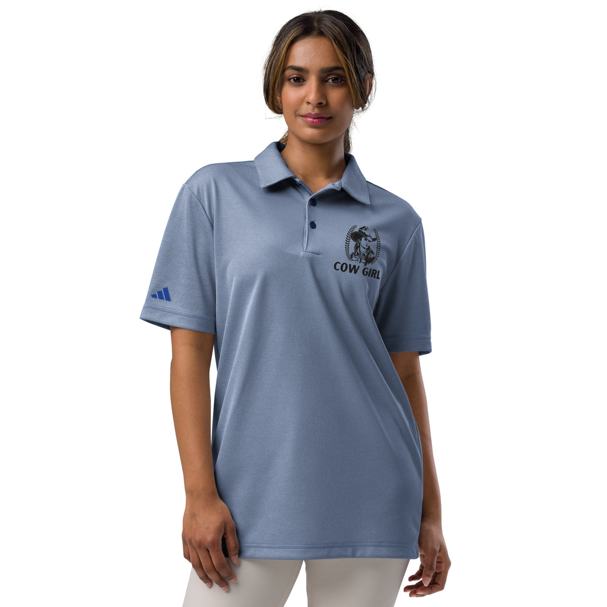 Independent Spirit - Cowgirl Essence Polo - Collegiate Royal Melange - Polo Shirts