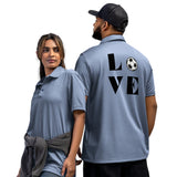 Game of Love - Soccer Enthusiast Polo - Collegiate Royal Melange - Polo Shirts