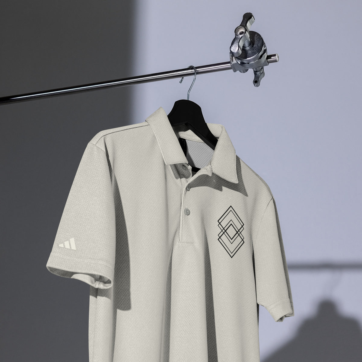 Timeless Precision - Geometric Diamond Art - Grey One Heather - Polo Shirts