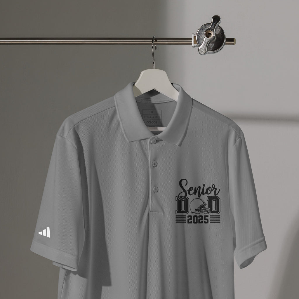 Senior Dad 2025 Adidas Sport Polo – A Proud Milestone - Grey Three - Polo Shirts