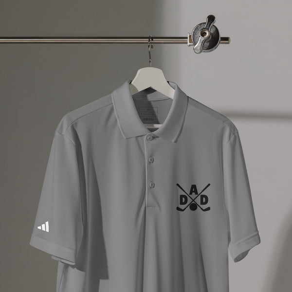 Swing into Memories – Adidas Dad Polo - Grey Three - Polo Shirts