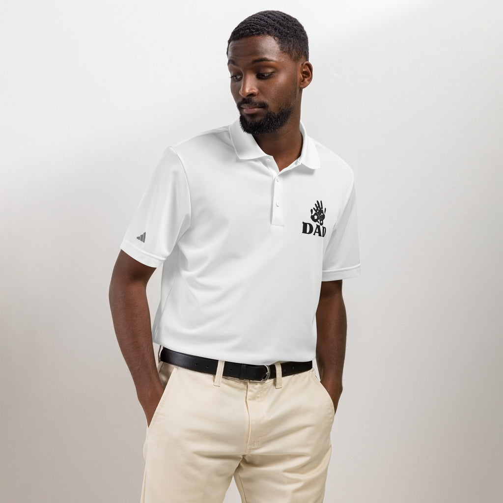 Dad’s Legacy Adidas Sport Polo – Timeless & Classic - White - Polo Shirts