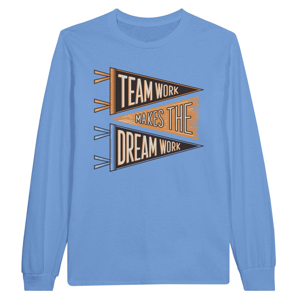 Teamwork Long-sleeve Tee for Coworkers - Carolina Blue - Long Sleeves T-shirts