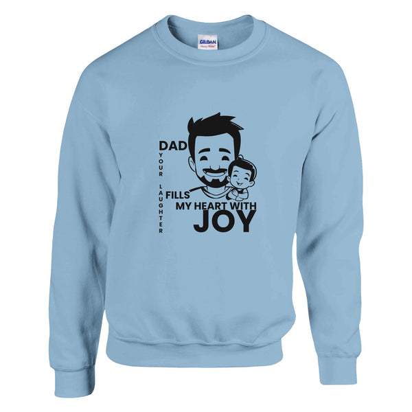 Dad, My Hero - A Timeless Bond Captured in Style - Light Blue - Sweatshirts