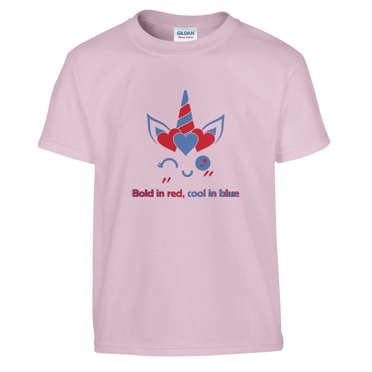 Bold and Cool Unicorn Vibes - Light Pink - T-shirts