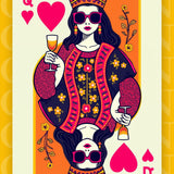 Queen of Hearts - Modern Flair - - Framed Posters