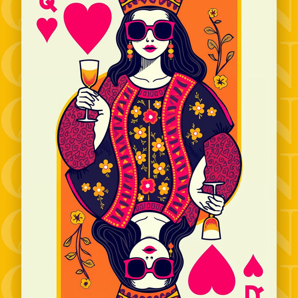 Queen of Hearts - Modern Flair - - Framed Posters