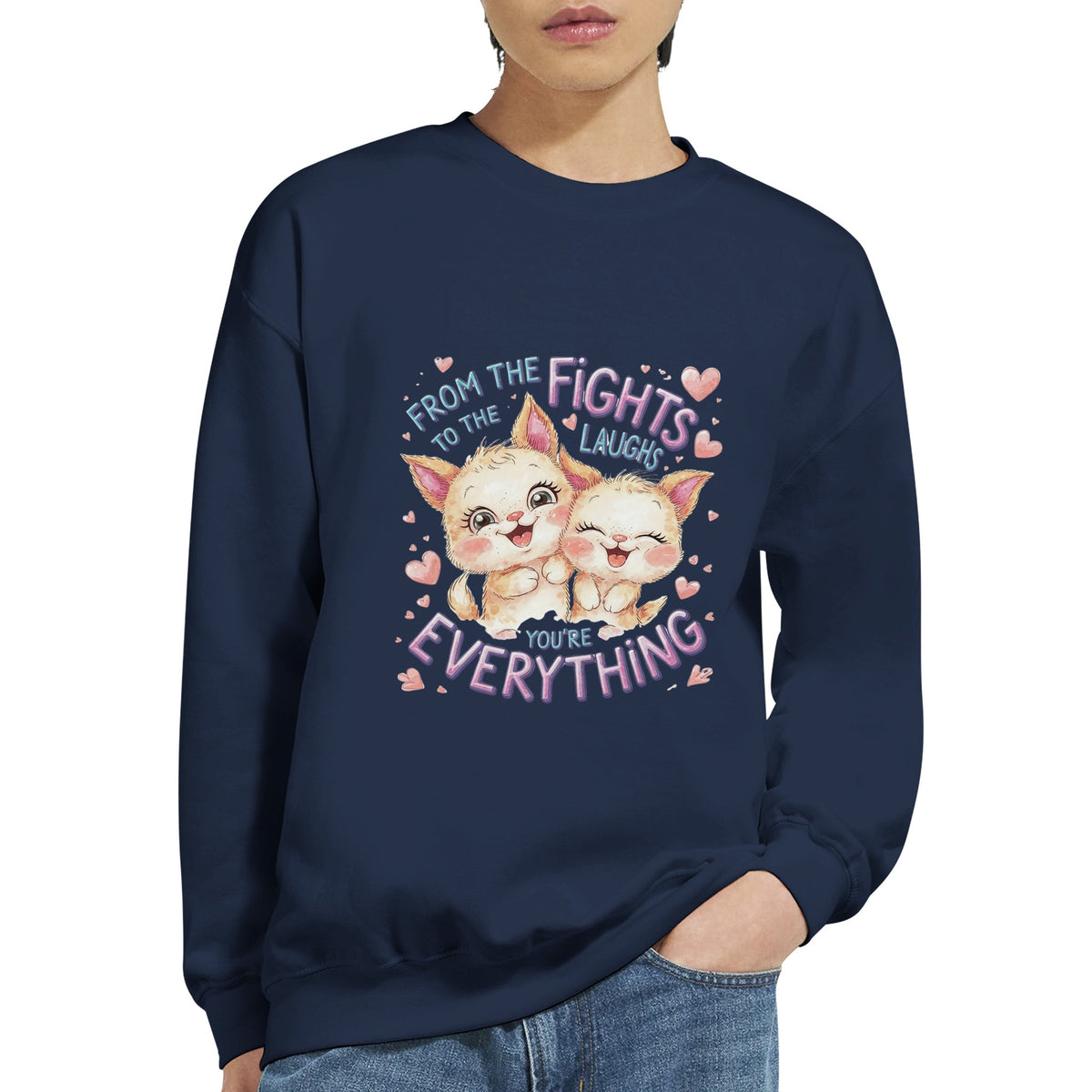 All the Fights, All the Love - Celebrate Your Brother - Navy - Sweatshirts