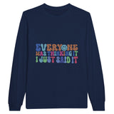 Brave Statements - Share Your Thoughts with Style - Navy - T-shirts