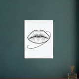 Immersive Lips Art- Canvas Print for Timeless Decor - 60x80 cm 24x32″ - Canvas Prints