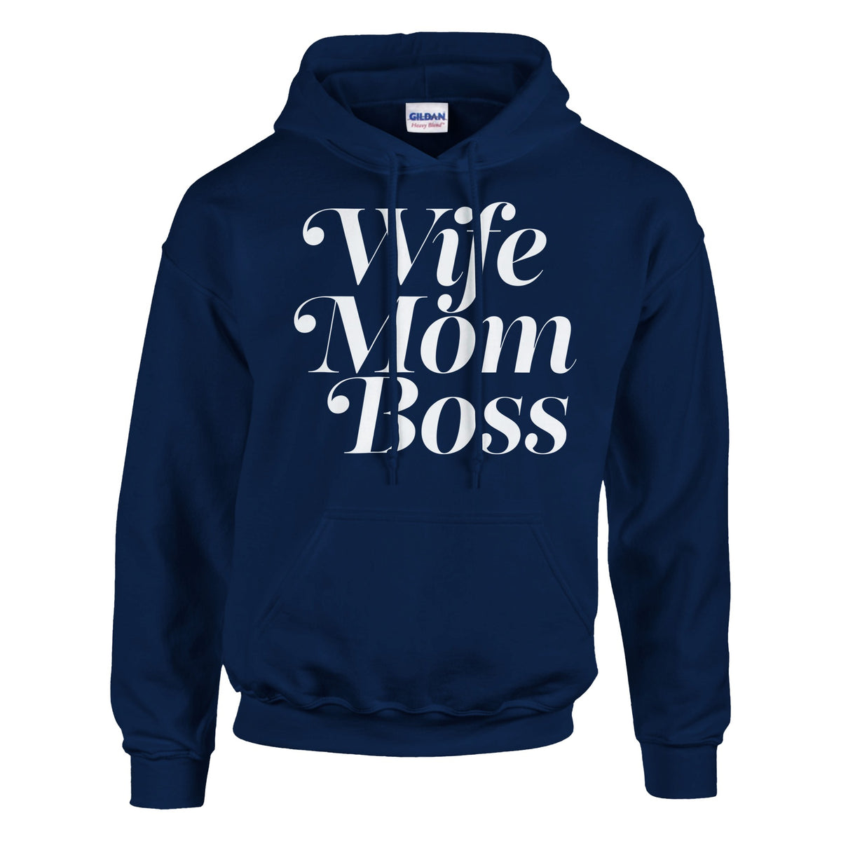 Boss Lady Essentials - Wife Mom Boss Edition - Navy - Hoodies