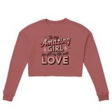 Daddy’s Girl - A Love That Lasts Cropped Sweatshirt - Mauve - Sweatshirts