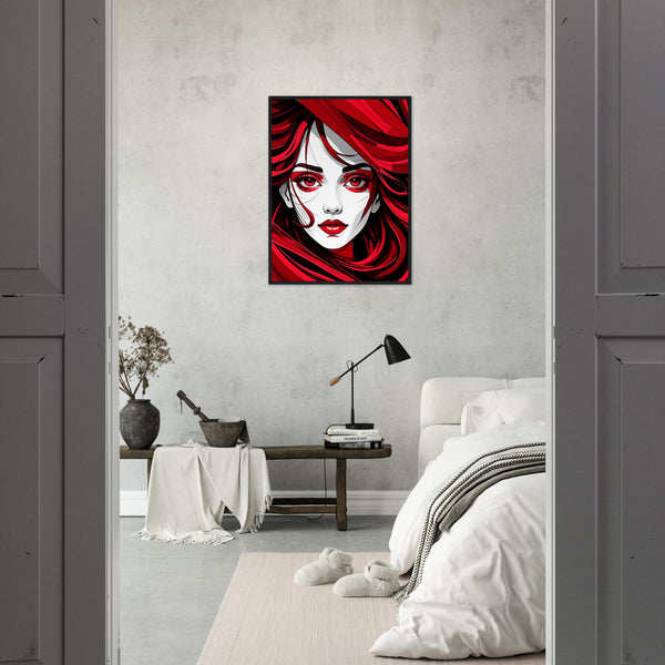 Red Passion - Art That Speaks - - Framed Poster