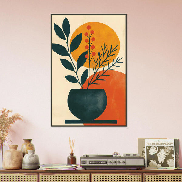 Botanical Harmony – Metal Framed Poster Gift - - Metal Framed Posters