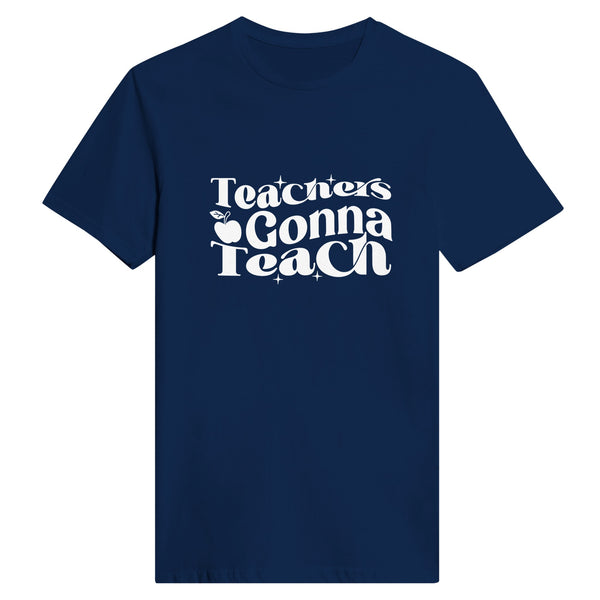 Empowering Minds - Where Teachers Gonna Teach - Navy - Crewneck T-shirts