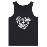 Unconditional Love - 'Te Amo' Heavyweight Tank - Black - Print Material