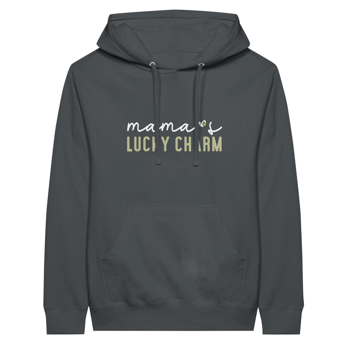 Mama's Lucky Charm - A Hug in Every Stitch - Charcoal - Print Material