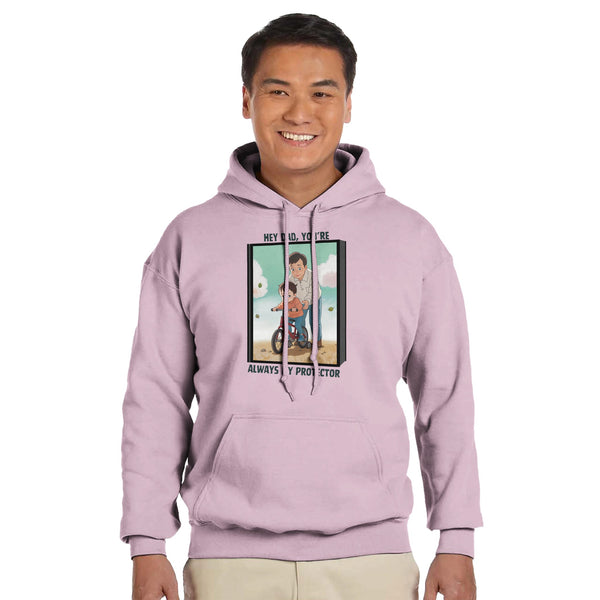 Always My Protector - A Tribute to Fatherhood - Light Pink - Hoodies