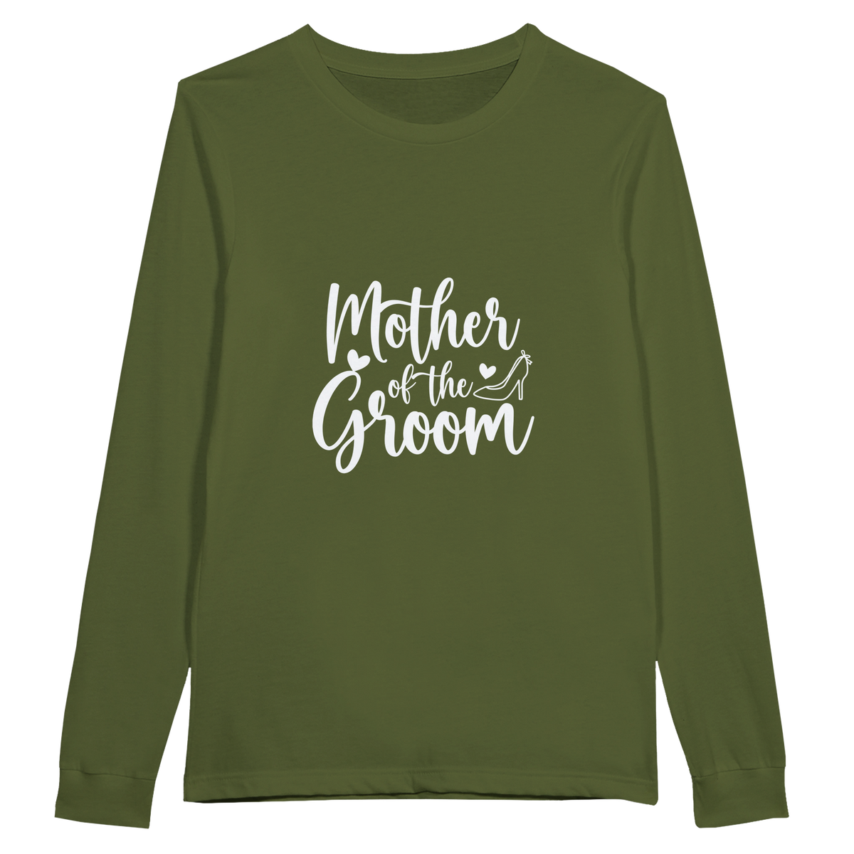 Mother of Groom - A Timeless Tribute Tee - Olive - Long Sleeve T-shirts