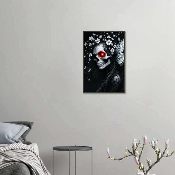 Memento Mori Framed Print - Gothic Beauty - 40x60 cm 16x24″ - Metal Framed Posters