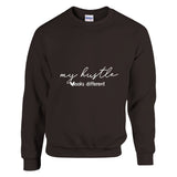 Diverse Endeavors - My Hustle Looks Different Apparel - Dark Chocolate - Crewneck Sweatshirts