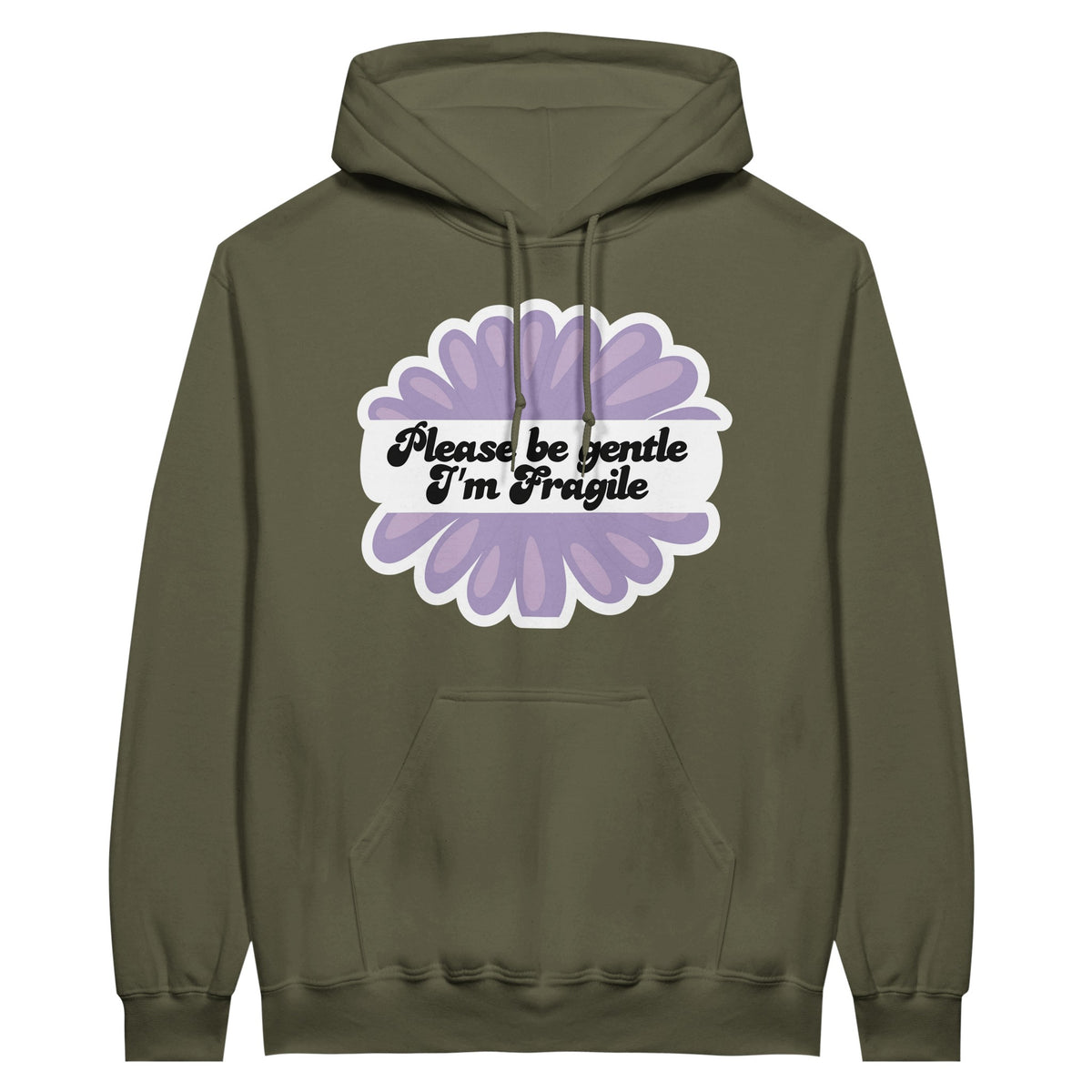 Sunflower Whispers - A Hoodie of Tender Reminders - Military Green - Hoodies