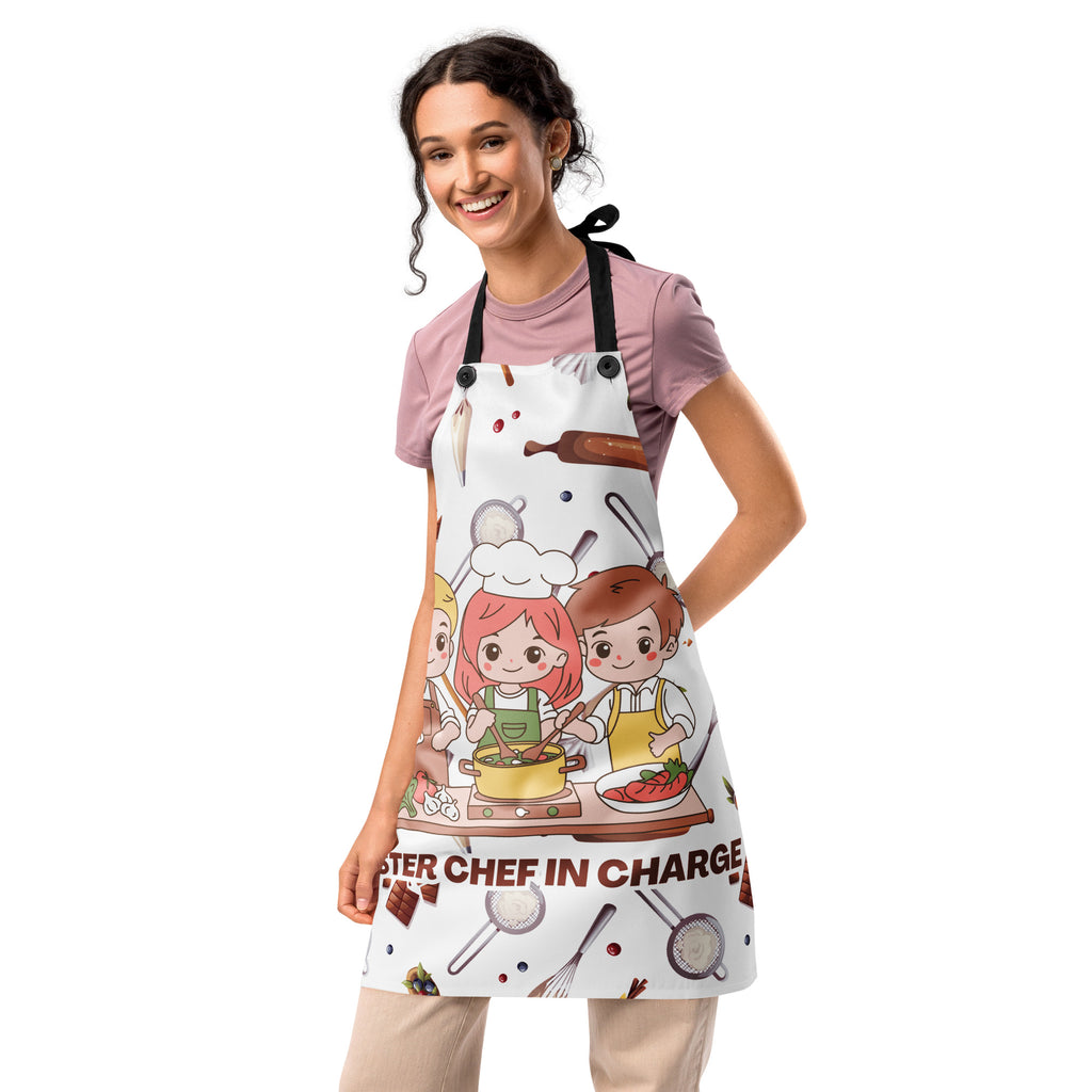 Kitchen Boss Apron Gift – Sister Chef in Charge - Default Title - Aprons